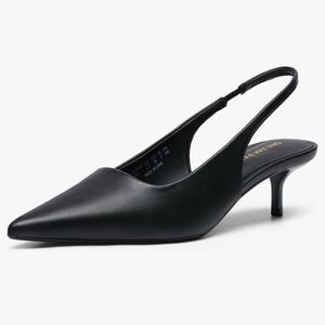 DREAM PAIRS Women's Kitten Heels Slingback Low Closed Toe Comfortable Pumps New